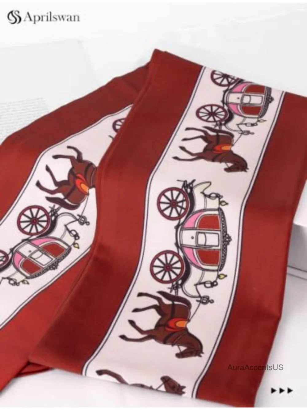 Silky Satin Fashion Scarf - Versatile Hair Neck Scarf, Chic Print